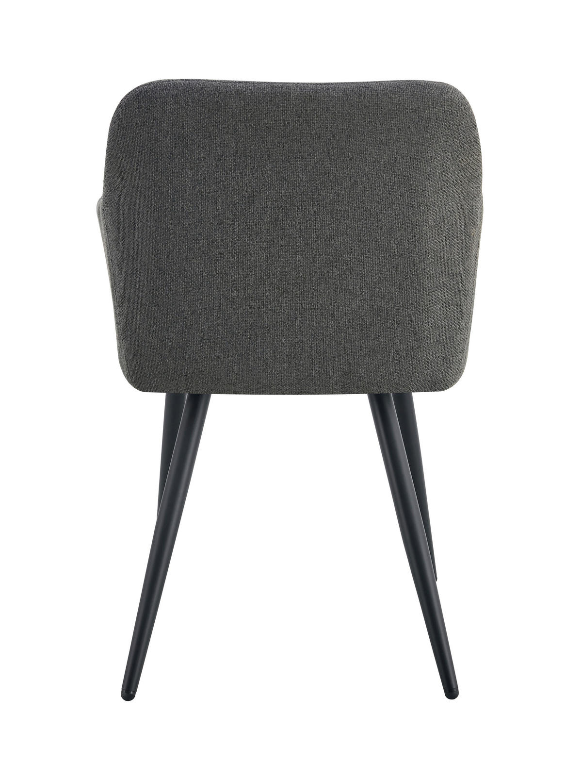 STUHL-SET 2 Stück  in Webstoff  - Anthrazit/Schwarz, MODERN, Textil/Metall (56/83/60cm) - MID.YOU