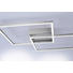 LED-DECKENLEUCHTE - Nickelfarben, Design, Metall (53/53/6,5cm)