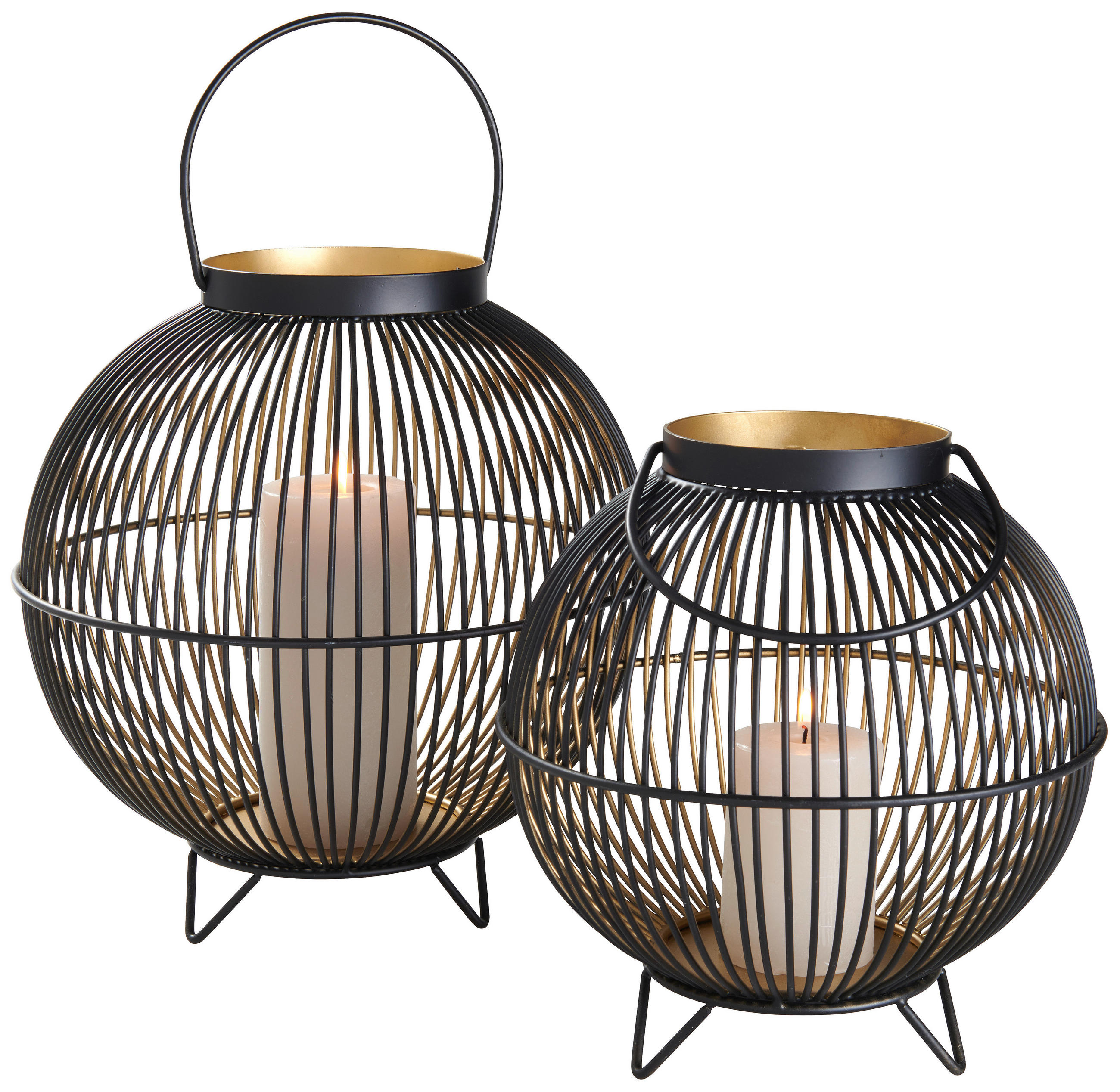 LAMPÁŠ kov - čierna/zlatá, Design, kov (23/22cm) - Ambia Home