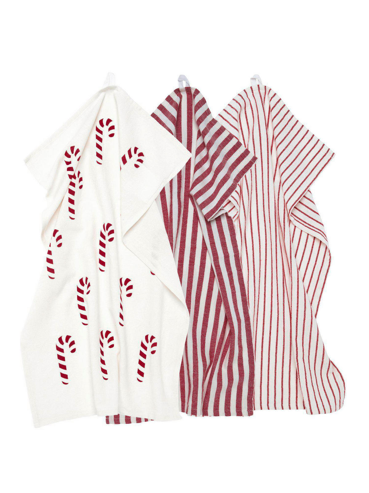 GESCHIRRTUCH-SET 3-teilig Rot  - Rot, Basics, Textil (47/70cm) - Svanefors