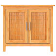 WASCHBECKENUNTERSCHRANK 67,0/60,0/28,0 cm  - Silberfarben/Braun, Natur, Holz/Metall (67,0/60,0/28,0cm) - Carryhome