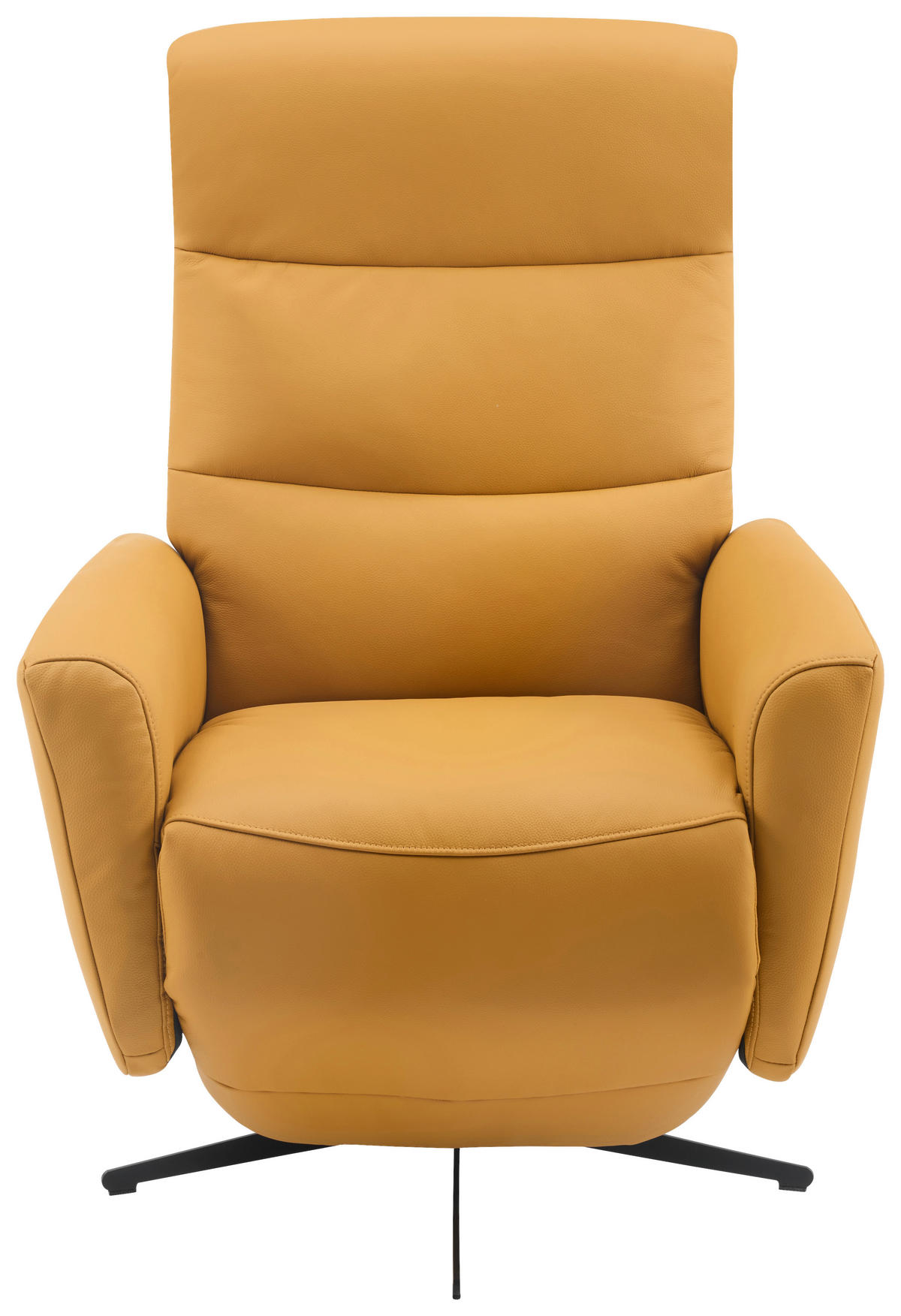 RELAKS FOTELJA tekstil, koža  žuta   - žuta/crna, Design, koža/tekstil (76/112/80cm) - Livetastic