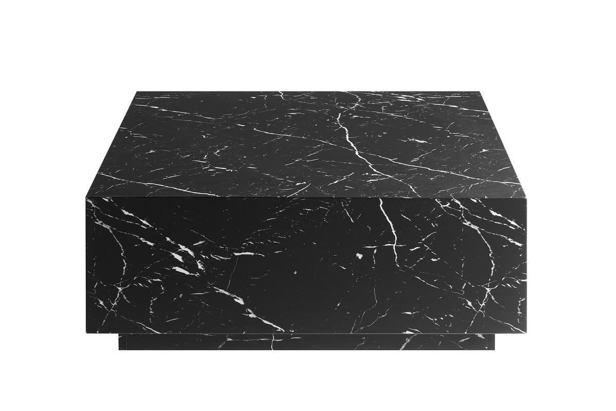 COUCHTISCH 90/90/35 cm quadratisch Schwarz  - Schwarz, Design, Holzwerkstoff (90/90/35cm) - Livetastic