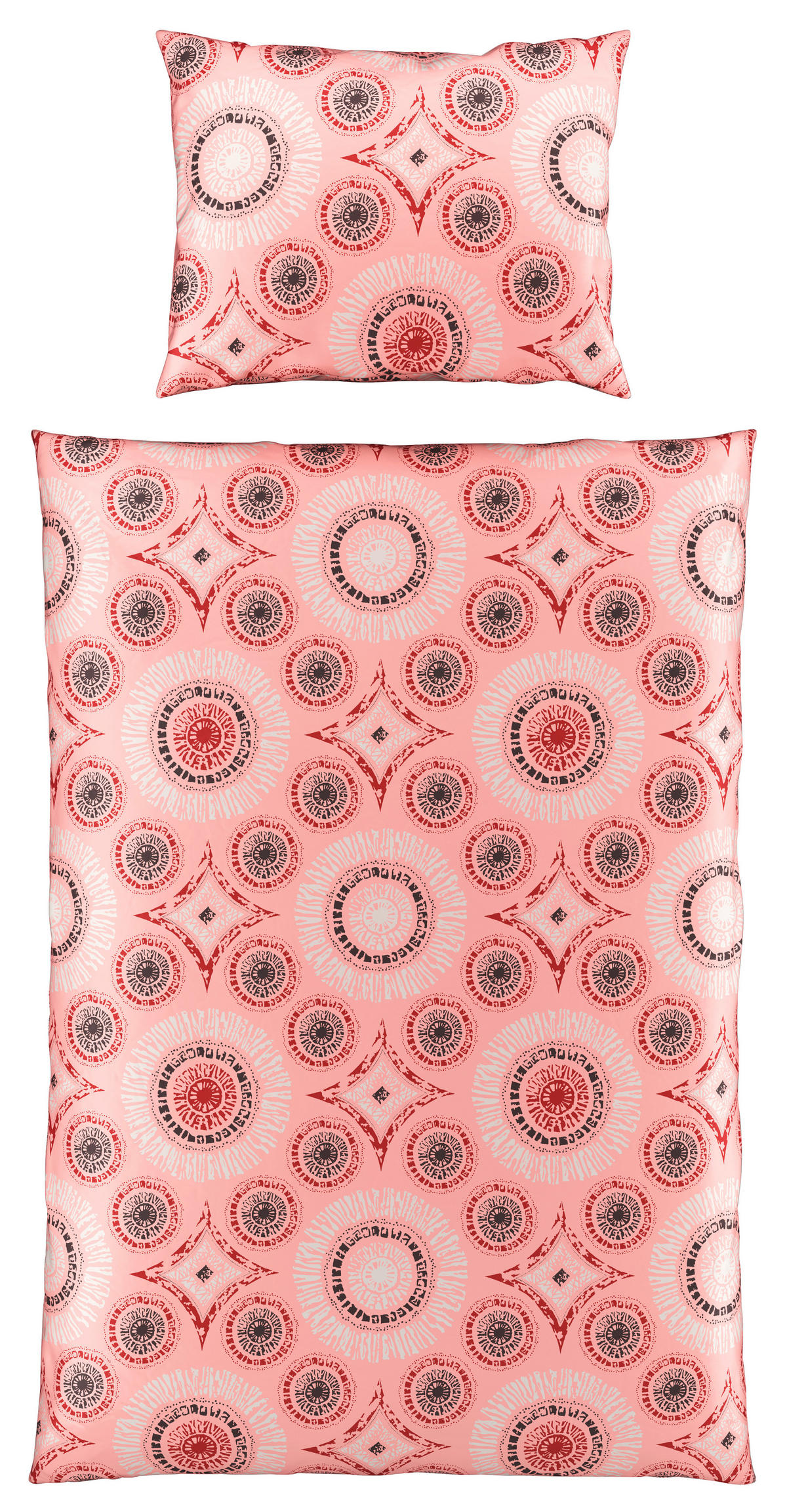 POSTEĽNÁ BIELIZEŇ, satén, ružová, 140/220 cm - ružová, Konventionell, textil (140/220cm) - Esposa