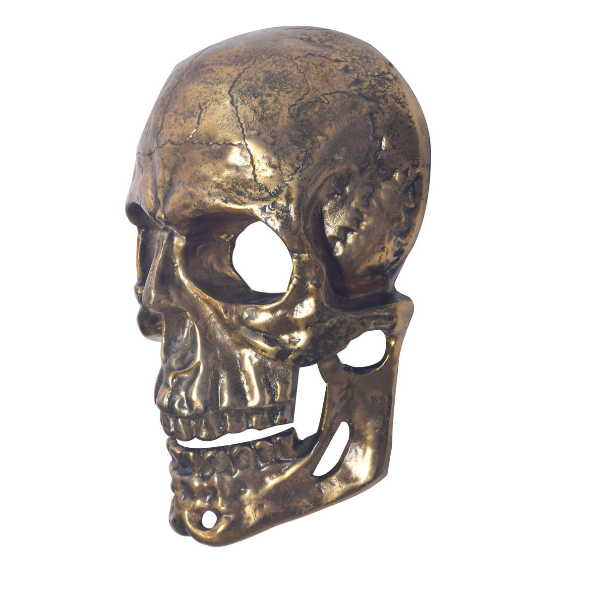 WANDDEKO  - Goldfarben, Design, Metall (30/41/15,5cm) - Livetastic