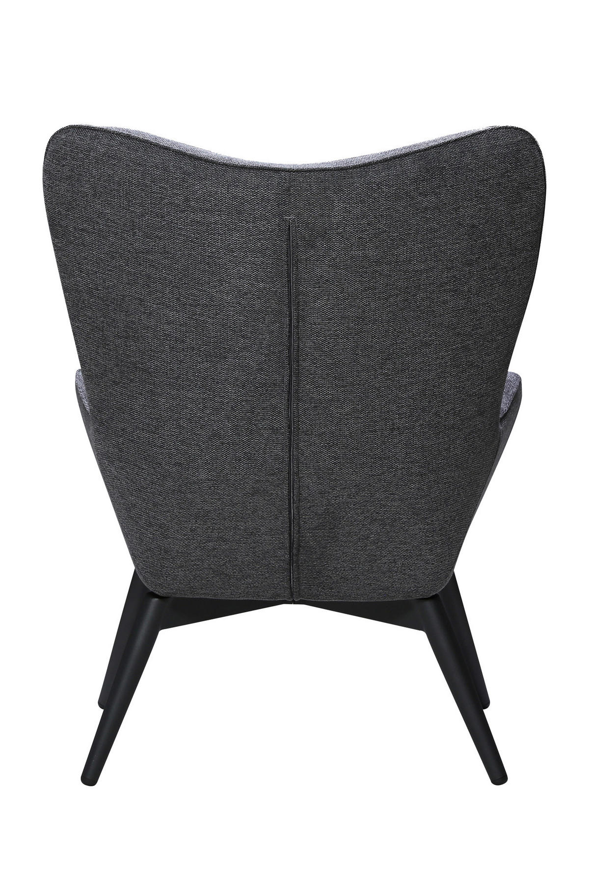 SESSEL in Struktur Dunkelgrau  - Dunkelgrau/Schwarz, MODERN, Textil/Metall (80/92/99cm) - Livetastic