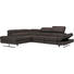 WOHNLANDSCHAFT in Leder Braun - Chromfarben/Braun, Design, Leder (226/291cm) - Novel WOHNLANDSCHAFT in Leder Braun - Chromfarben/Braun, Design, Leder (226/291cm) - Novel
