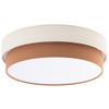 DECKENLEUCHTE 45/13 cm   - Terracotta/Creme, MODERN, Kunststoff/Textil (45/13cm) - Novel