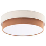 DECKENLEUCHTE  45/13 cm    - Terracotta/Creme, MODERN, Kunststoff/Textil (45/13cm) - Novel