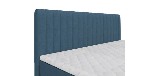 BOXBETT 180/200 cm  in Blau  - Blau/Schwarz, Basics, Kunststoff/Textil (180/200cm) - Carryhome