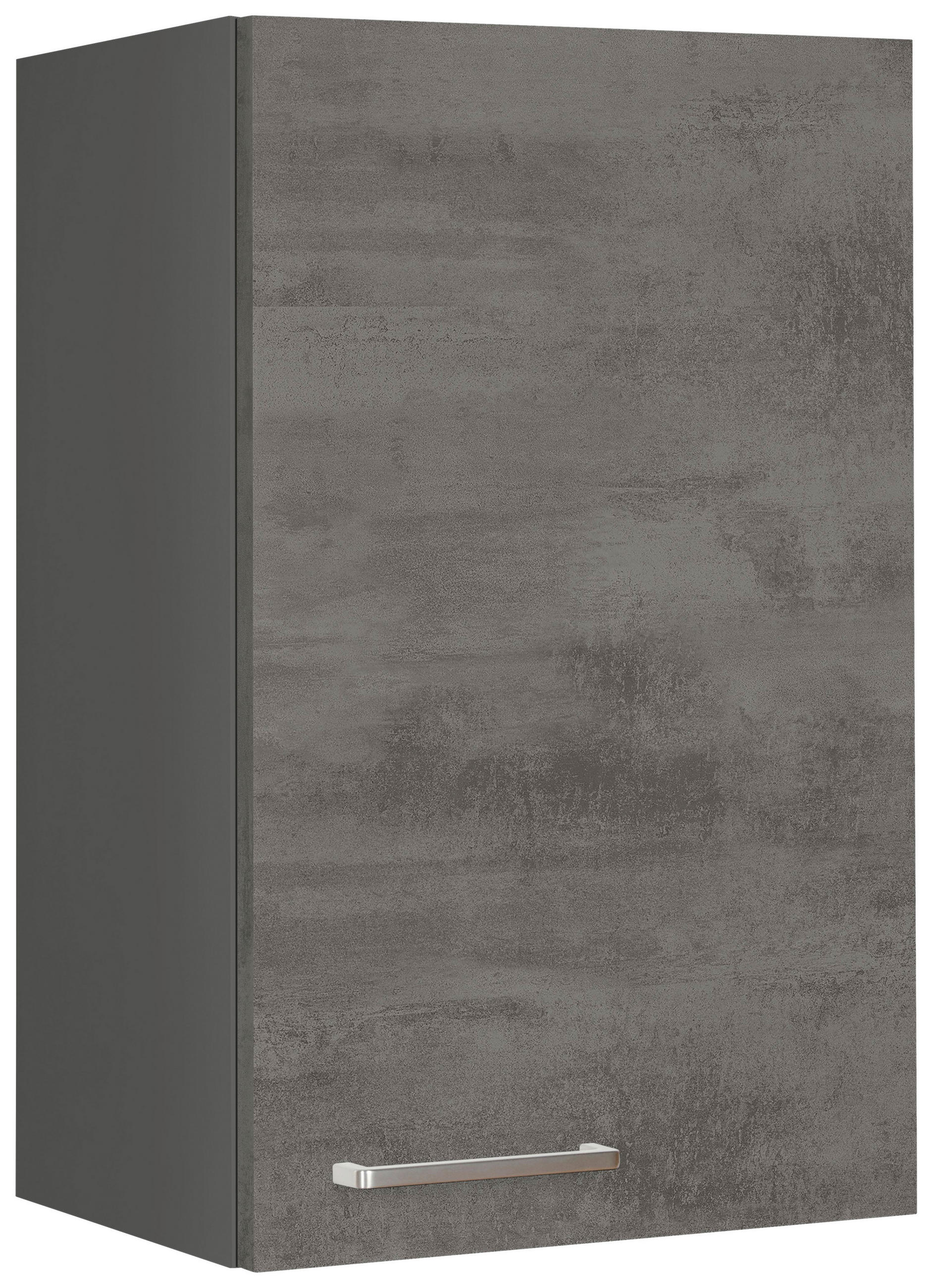 KÜCHENOBERSCHRANK 45/72/35 cm  in Schieferfarben  - Schieferfarben/Edelstahlfarben, MODERN, Holzwerkstoff (45/72/35cm) - Nobilia