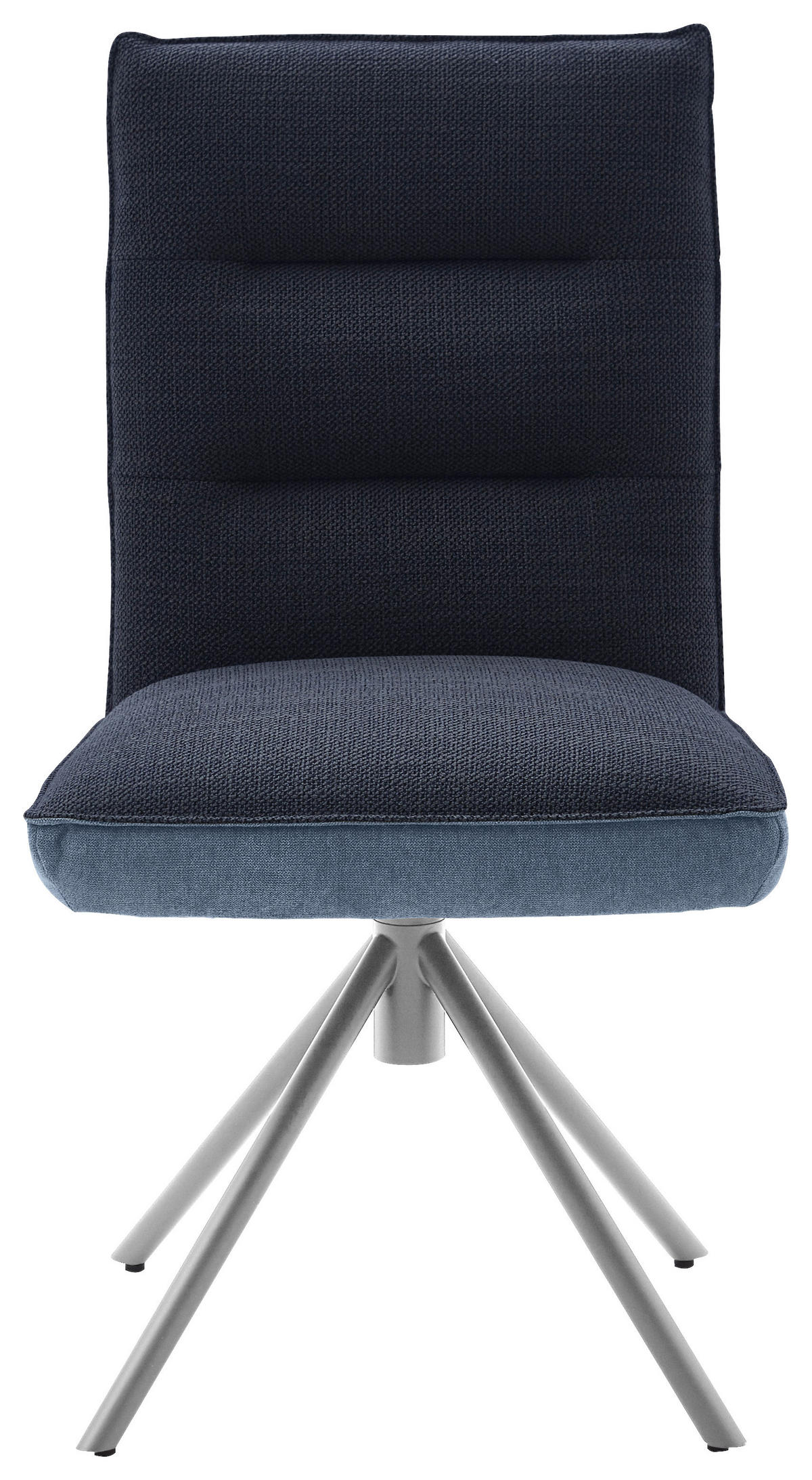 STUHL DREHBAR 360° - Blau/Edelstahlfarben, Design, Textil/Metall (49/93/59cm) - Dieter Knoll