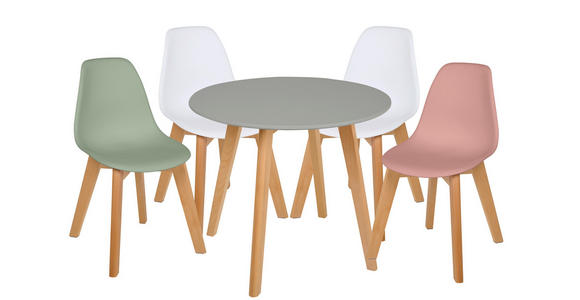 KINDERSTUHL - Buchefarben/Weiß, Trend, Holz/Kunststoff (31/57/38cm) - My Baby Lou