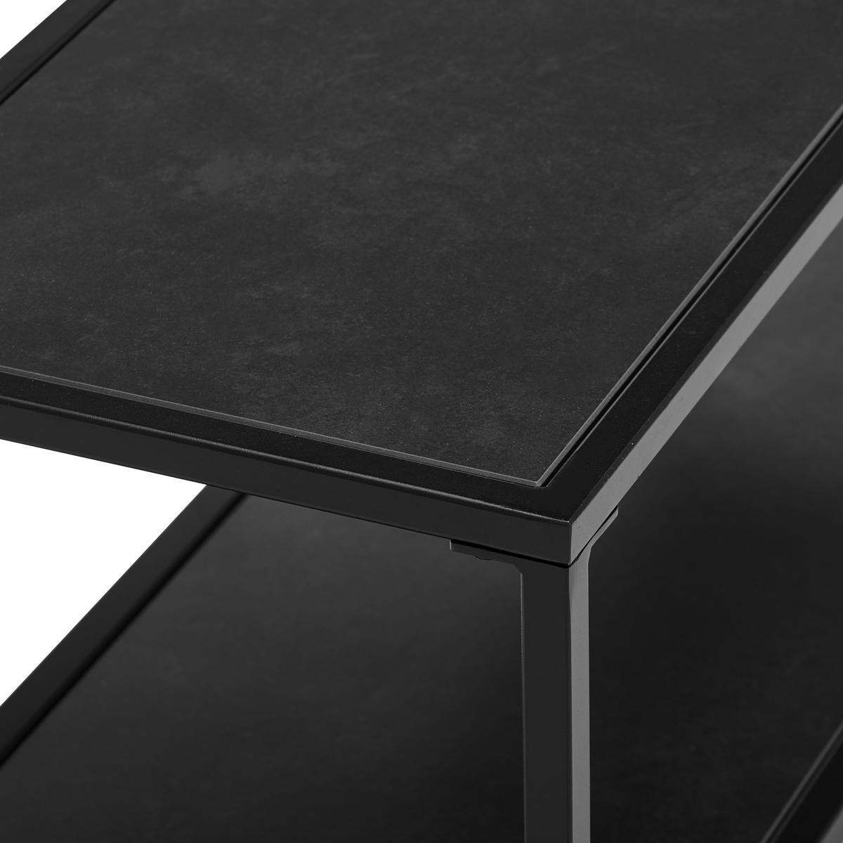 REGAL Grau, Schwarz  - Schwarz/Grau, Trend, Keramik/Metall (80/55/30cm) - Novel