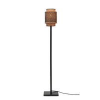 STEHLEUCHTE 20/135 cm    - Schwarz/Naturfarben, Trend, Holz (20/135cm) - Good & Mojo