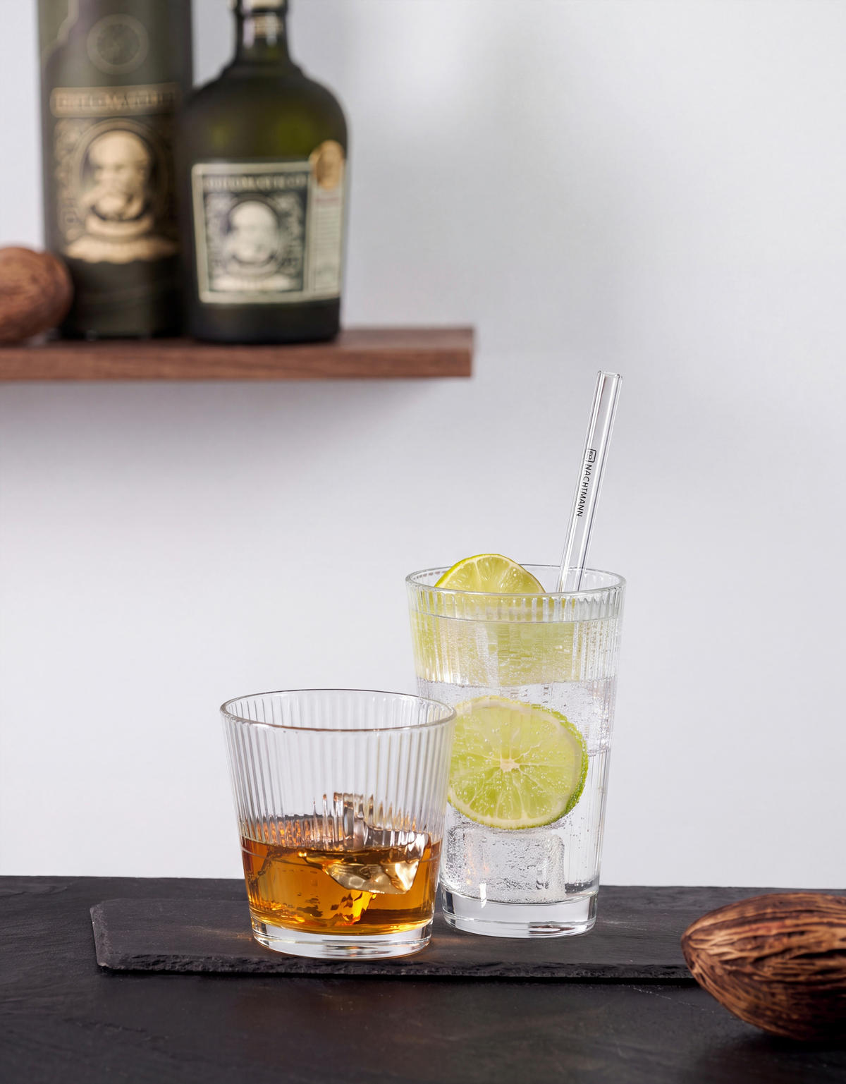 WHISKYSPOHÁR - áttetsző, Basics, üveg (8,5/9,0/8,5cm) - Leonardo