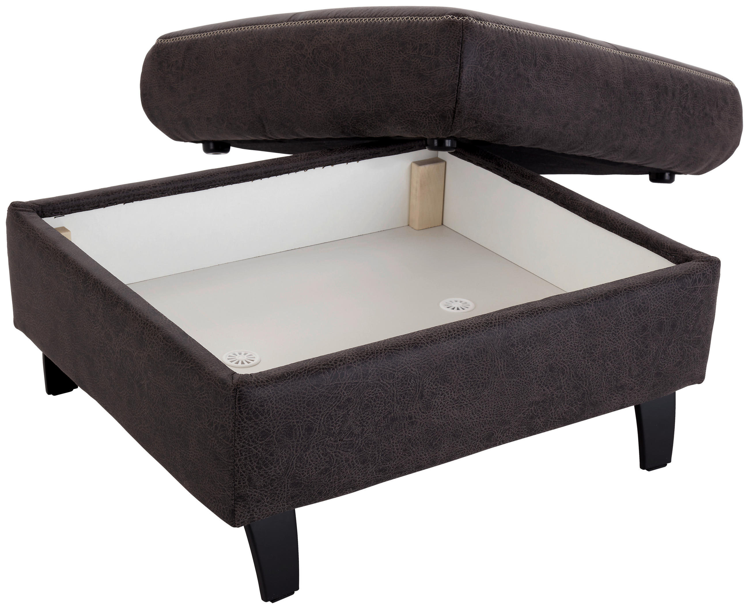 HOCKER Anthrazit  - Anthrazit/Beige, MODERN, Textil/Metall (78/49/69cm) - Sit & More