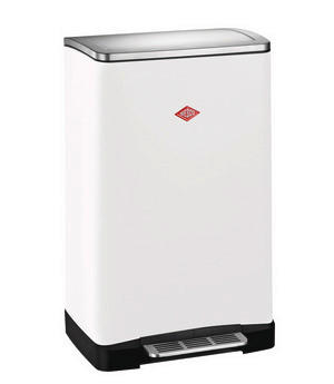 ABFALLSAMMLER BIG DOUBLE BOY 2X18 L  - Schwarz/Weiß, KONVENTIONELL, Kunststoff/Metall (40,5/65/34,5cm) - Wesco