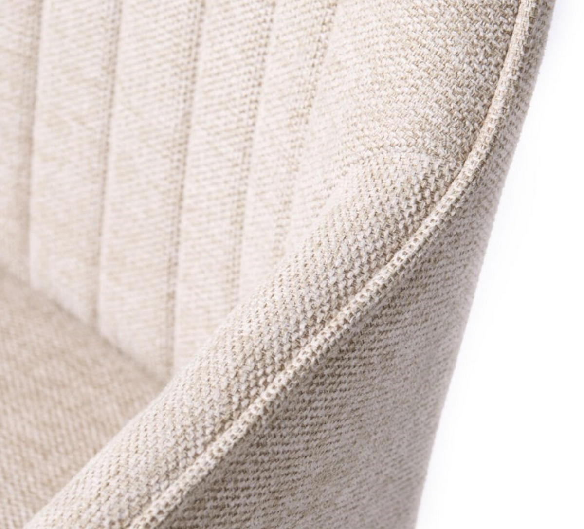 STOL MED ARMSTÖD  - sandfärgad/svart, Design, metall/textil (58/84/59cm) - Niels Andersson