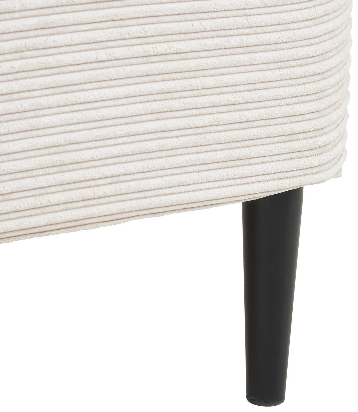 LIT REMBOURRÉ 180/200 cm  in Naturfarben  - Schwarz/Naturfarben, Modern, Holz/Textil (180/200cm) - Livetastic