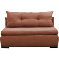 SCHLAFSOFA  mit Liegefunktion Cord Koralle  - Koralle/Schwarz, Design, Kunststoff/Textil (154/93/85cm) - MID.YOU