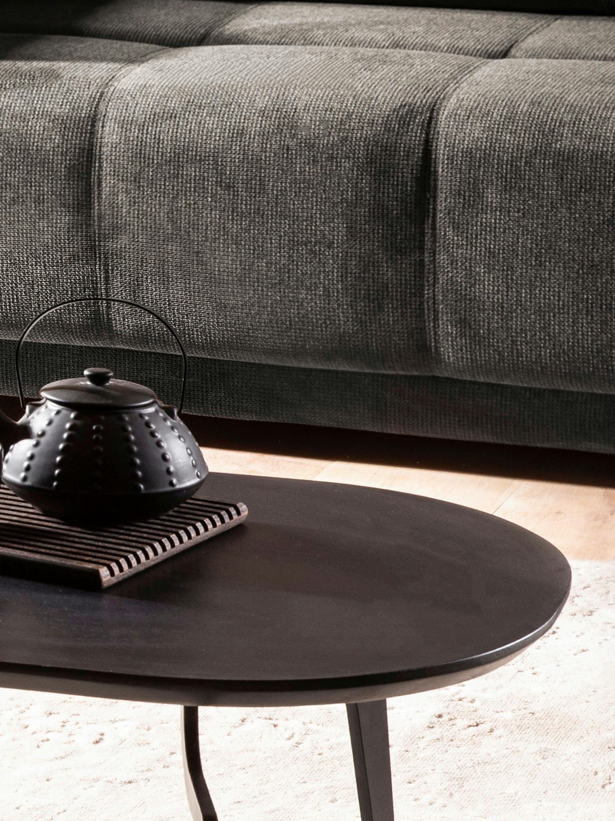 SOFFBORD i trä 86/50/30 cm  - svart, Design, metall/trä (86/50/30cm) - Livetastic