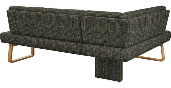 ECKBANK 174/240 cm in Grün, Eichefarben - Eichefarben/Grün, Design, Holz/Textil (174/240cm) - Dieter Knoll