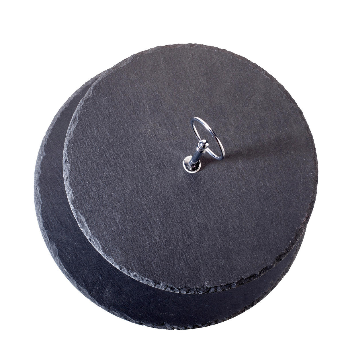 CUPCAKE-STÄNDER 2-stöckig - Silberfarben, Basics, Stein/Metall (30/25/40cm) - Echtwerk