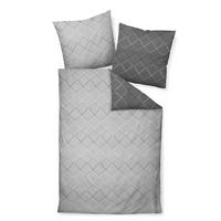 BETTWÄSCHE Makosatin 155/200 cm  - Anthrazit, Design, Textil (155/200cm) - Janine