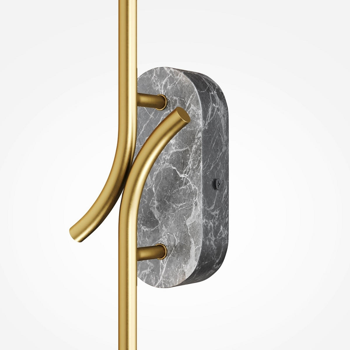 WANDLEUCHTE - Messingfarben/Grau, Modern, Stein (9,7/8,6/63cm) - MAYTONI