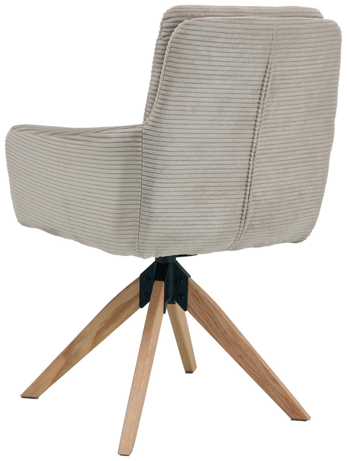 ARMLEHNSTUHL in Holz, Metall, Textil Taupe  - Taupe/Naturfarben, KONVENTIONELL, Holz/Textil (60/93/65,5cm) - Livetastic