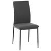STUHL Mikrofaser Grau, Dunkelgrau  - Dunkelgrau/Grau, KONVENTIONELL, Textil/Metall (43/93/54cm) - MID.YOU