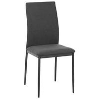 STUHL Mikrofaser Grau, Dunkelgrau  - Dunkelgrau/Grau, KONVENTIONELL, Textil/Metall (43/93/54cm) - MID.YOU