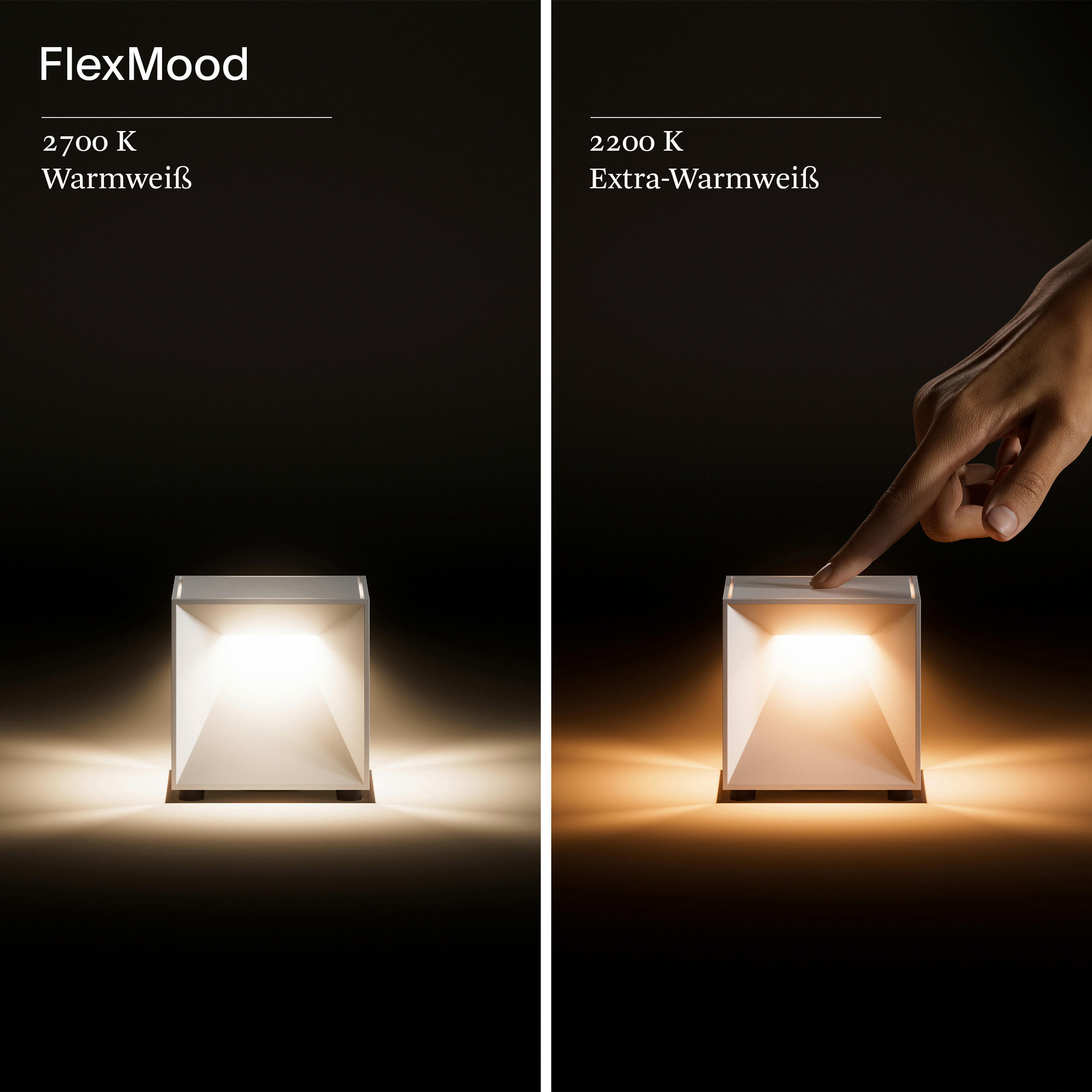 Thumbnail - Sigor Akku-Tischleuchte Nutalis, Beige, Metall, quadratisch,quadratisch, 8x8x8 cm, Lampen & Leuchten, Innenbeleuchtung, ...