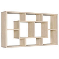 NÁSTĚNNÝ REGÁL, barvy dubu, 85/47,5/16 cm - barvy dubu, Konvenční, kompozitní dřevo (85/47,5/16cm) - MID.YOU
