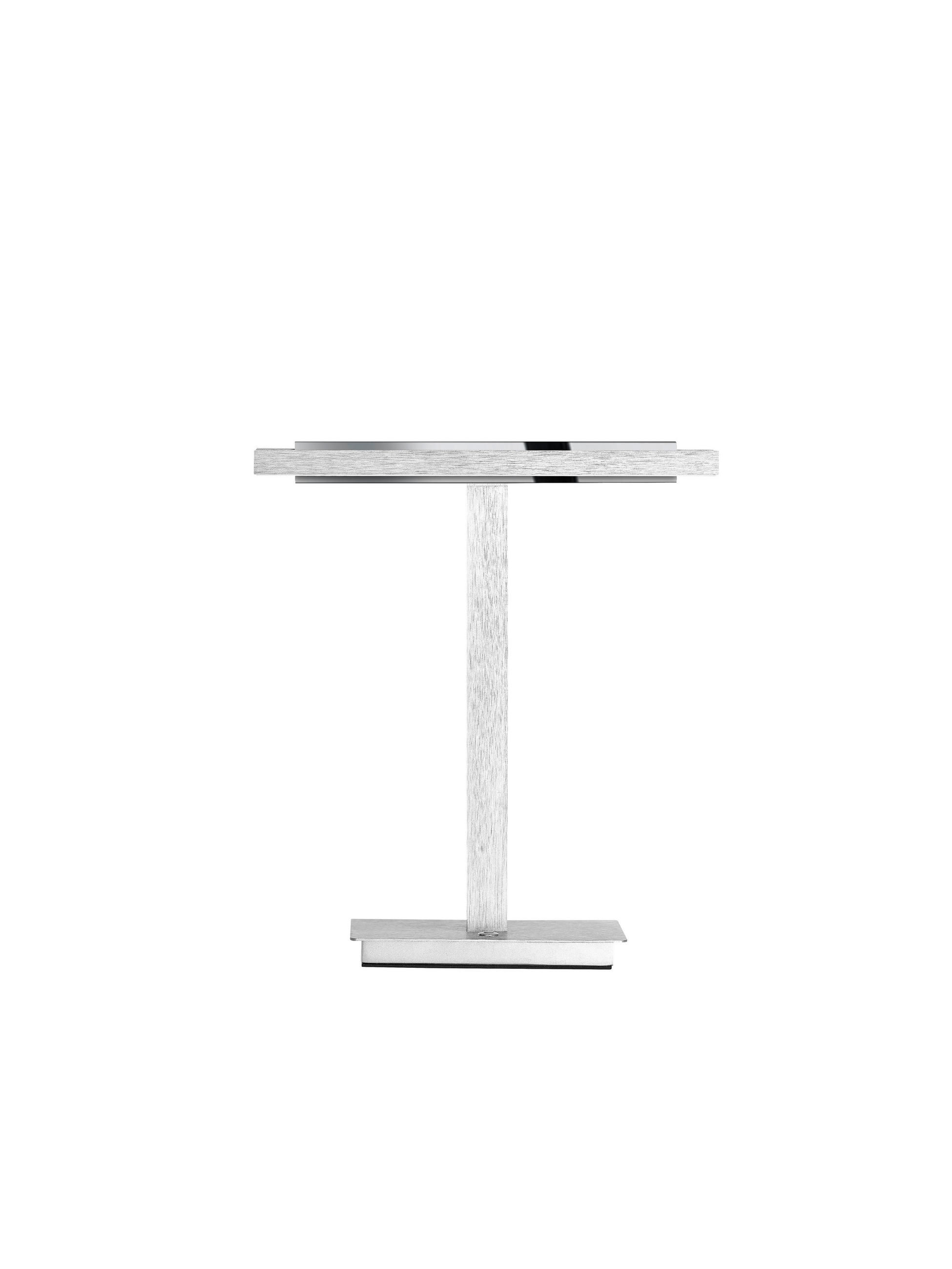 LED-TISCHLEUCHTE - Nickelfarben, Design, Metall (40.5/9.5/40cm) - Hell