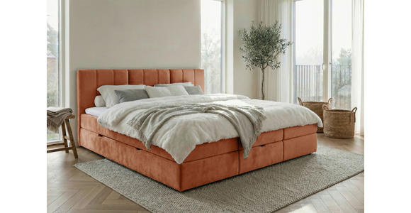 FAMILIENBETT - Rotbraun/Schwarz, Design, Holzwerkstoff/Kunststoff (210/200cm) - Esposa