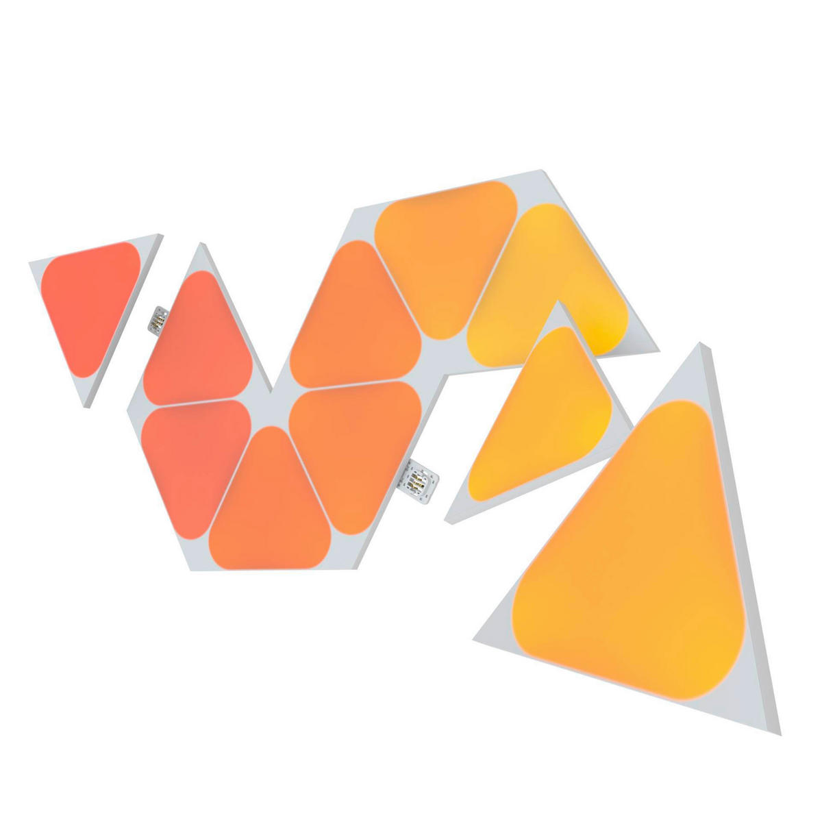 Nanoleaf Triangles 10er Mini Erweiterungsset 10/11.5/0.6 cm   - Weiß, Basics, Kunststoff (10/11.5/0.6cm)
