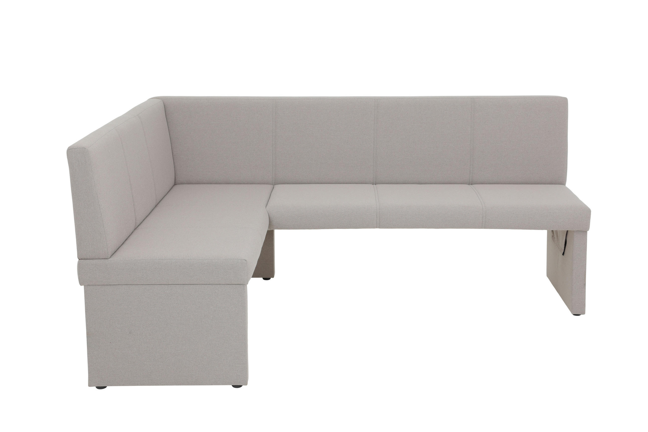 ECKBANK 200/92 cm Webstoff Schlammfarben Schichtholz   - Schlammfarben, MODERN, Holz/Textil (200/92cm) - MID.YOU