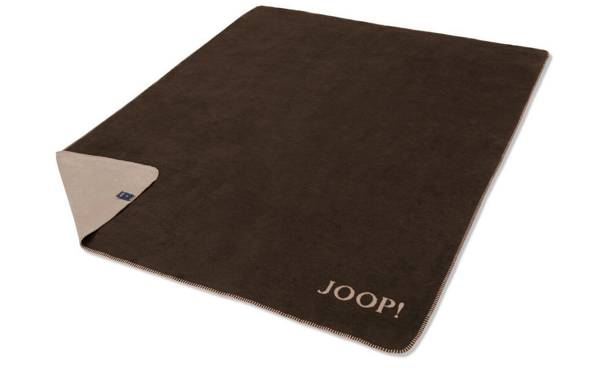 DOMÁCÍ DEKA, bavlna, 150/200 cm - mokka/šedavě hnědá, Basics, textil (150/200cm) - Joop!