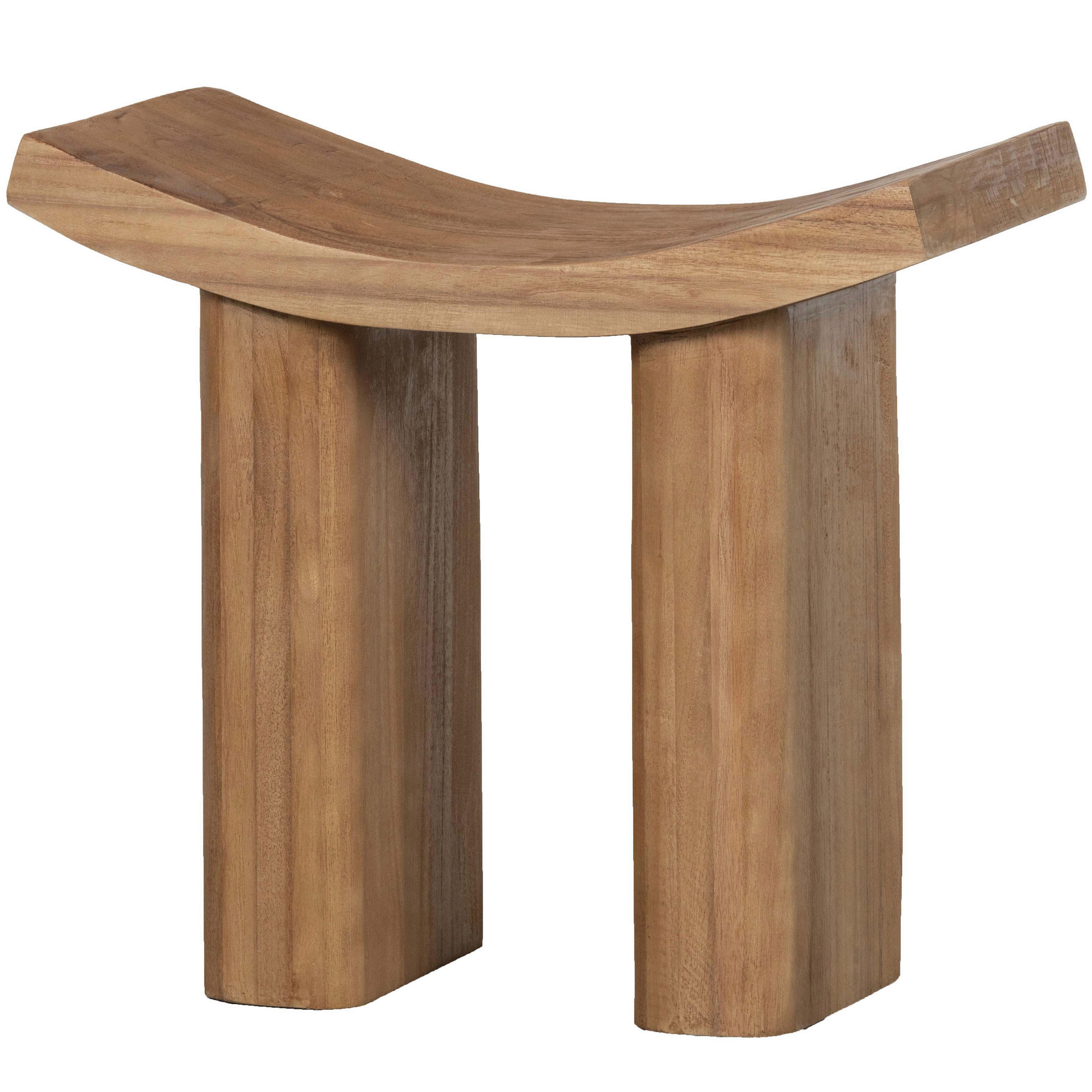 HOCKER in Holz Naturfarben  - Naturfarben, Design, Holz (50/45/25cm) - Livetastic