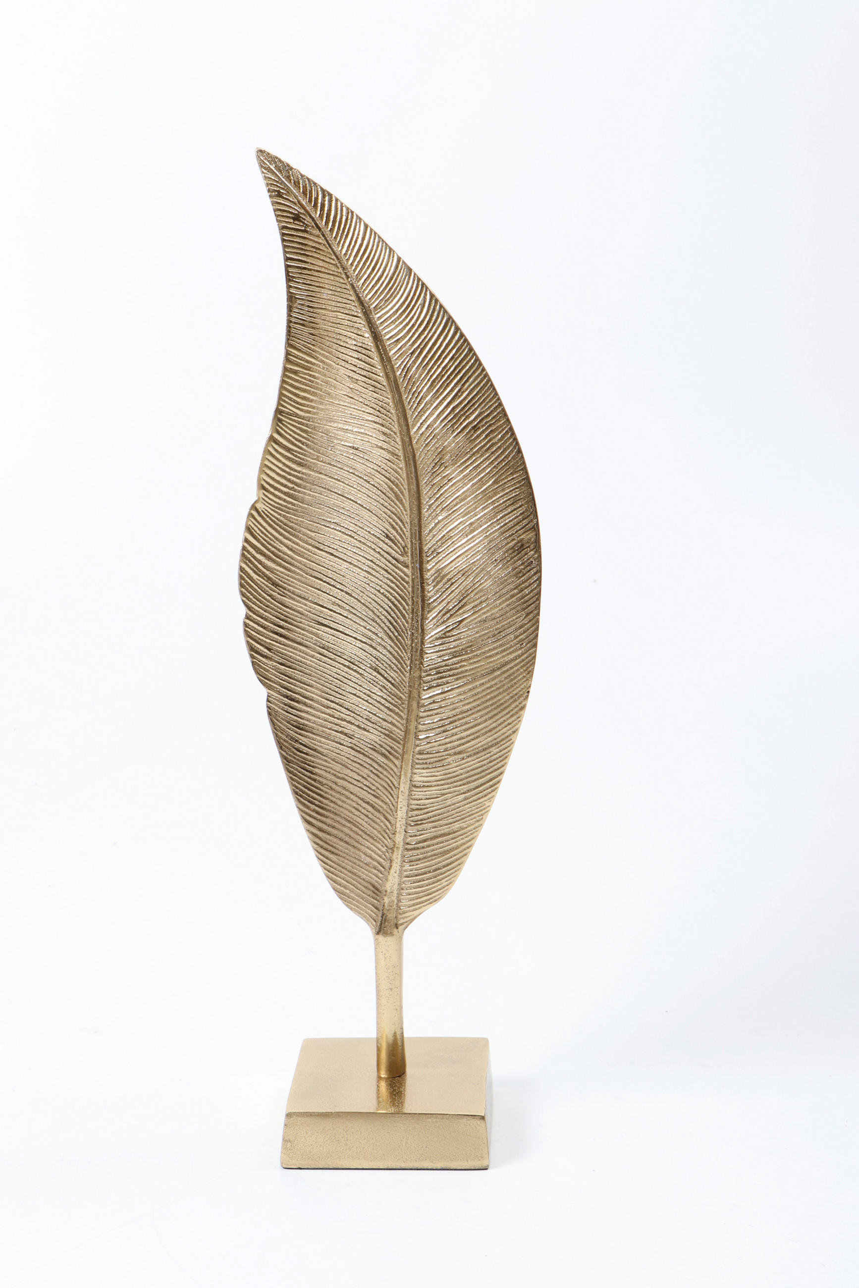 SZOBOR - aranyszínű, Design, fém (18/53/11cm) - Ambia Home