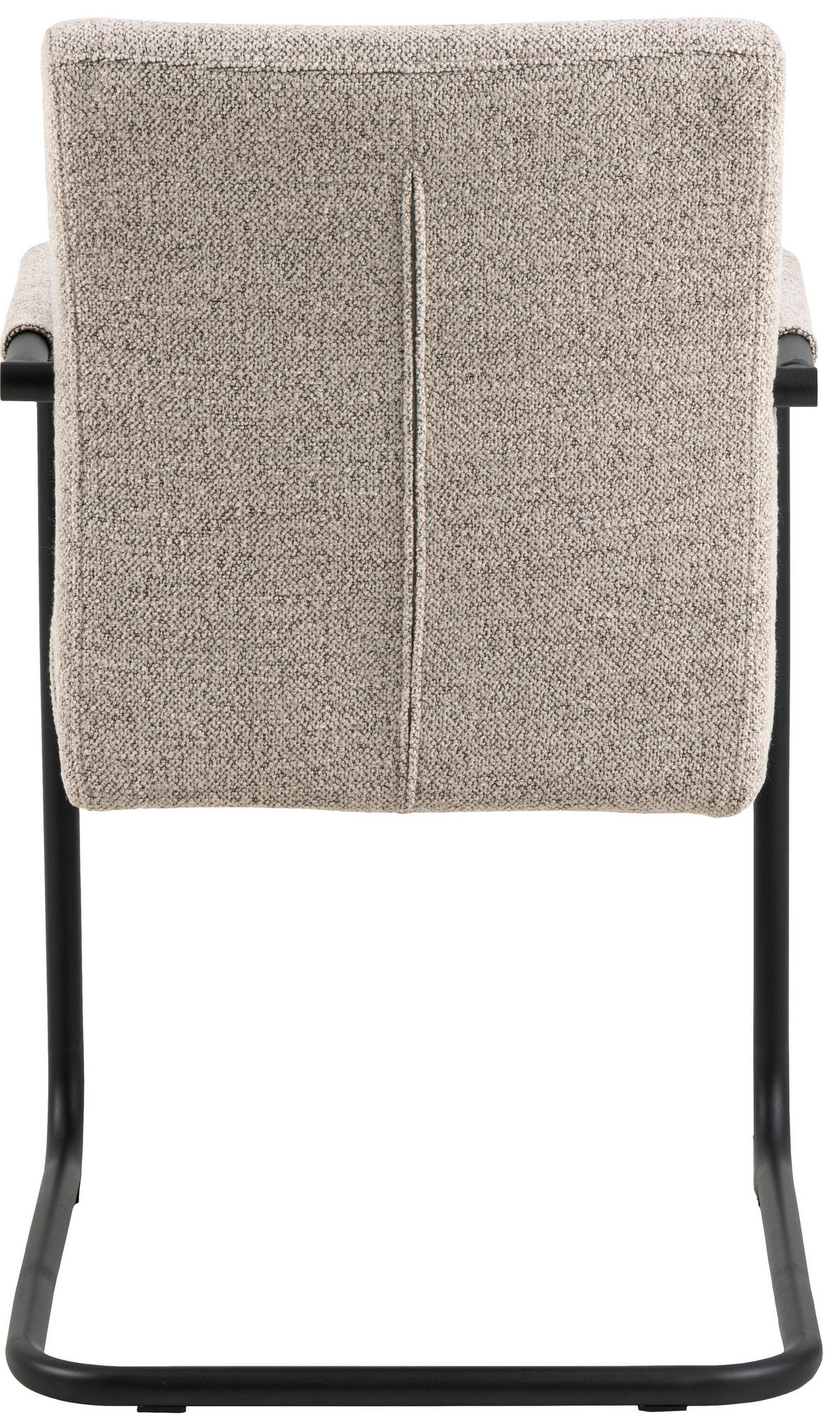STOLICA S NASLONOM ZA RUKE  bež  tekstil      - bež/crna, Design, tekstil/metal (50,5/84,5/64,5cm) - MID.YOU
