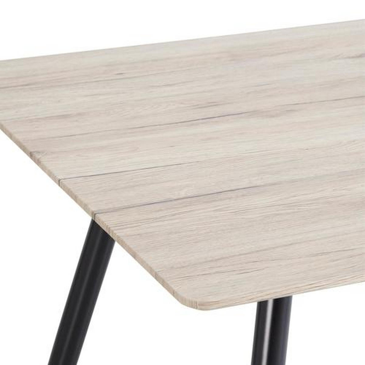 TISCHGRUPPE Schwarz, Eichefarben, Dunkelbraun  - Eichefarben/Dunkelbraun, KONVENTIONELL, Textil/Metall - P & B