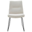 STUHL - Beige/Schwarz, Design, Textil/Metall (50/90/68cm) - Valnatura