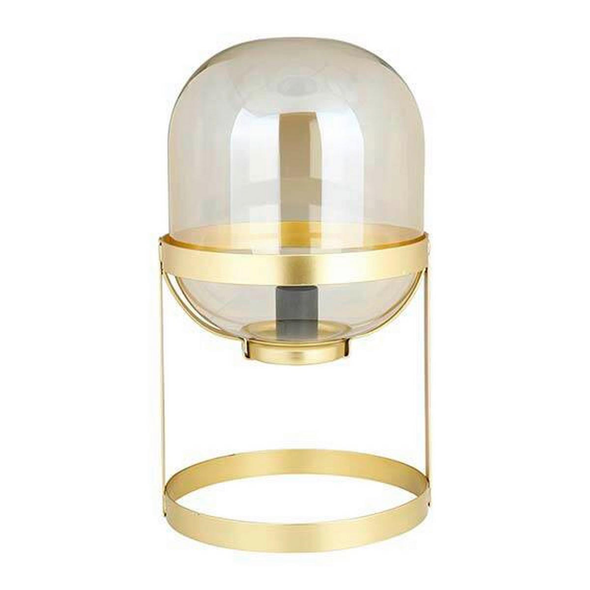 NAMIZNA SVETILKA               - zlate barve/barve jantarja, Basics, kovina/steklo (24/39cm)