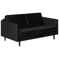 2-SITS SOFFA i textil svart  - svart, Klassisk, trä/textil (156/77/89cm) - Hom`in