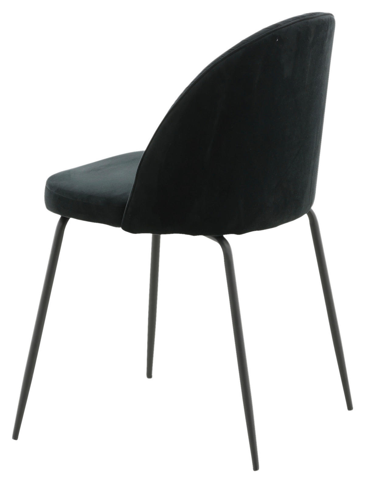 STOLSET 2 styck stål  - svart, Design, metall/textil (49/79.5/50cm) - Livetastic