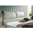 POLSTERBETT Matratze, Lattenrost Hellgrau 200/200 cm  - Hellbraun/Anthrazit, Design, Holz/Textil (200/200cm) - Johann Jakob