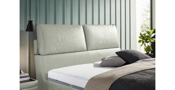 POLSTERBETT Matratze, Lattenrost Hellgrau 200/200 cm  - Hellbraun/Anthrazit, Design, Holz/Textil (200/200cm) - Johann Jakob